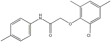 2-(2-chloro-4,6-dimethylphenoxy)-N-(4-methylphenyl)acetamide 结构式