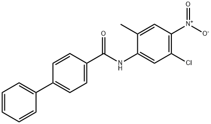 N-{5-chloro-4-nitro-2-methylphenyl}[1,1'-biphenyl]-4-carboxamide 结构式