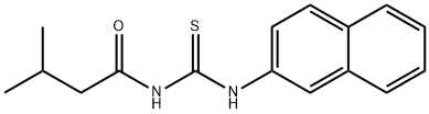 N-(3-methylbutanoyl)-N'-(2-naphthyl)thiourea 结构式