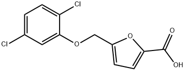 5-((2,5-二氯苯氧基)甲基)呋喃-2-羧酸 结构式