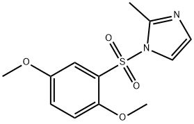 1-[(2,5-dimethoxyphenyl)sulfonyl]-2-methyl-1H-imidazole 结构式