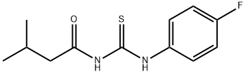 N-(4-fluorophenyl)-N'-(3-methylbutanoyl)thiourea 结构式