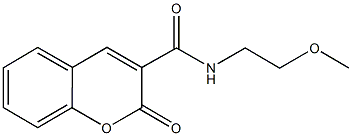 N-(2-methoxyethyl)-2-oxo-2H-chromene-3-carboxamide 结构式