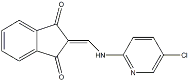 2-{[(5-chloropyridin-2-yl)amino]methylene}-1H-indene-1,3(2H)-dione 结构式