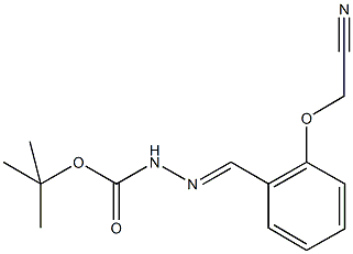 tert-butyl 2-[2-(cyanomethoxy)benzylidene]hydrazinecarboxylate 结构式
