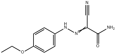 2-cyano-2-[(4-ethoxyphenyl)hydrazono]acetamide 结构式