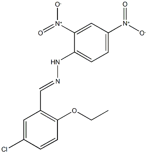 5-chloro-2-ethoxybenzaldehyde {2,4-bisnitrophenyl}hydrazone 结构式