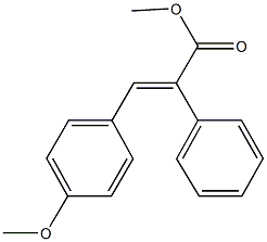 methyl 3-(4-methoxyphenyl)-2-phenylacrylate 结构式