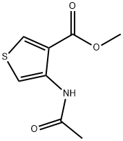 methyl 4-(acetylamino)-3-thiophenecarboxylate 结构式