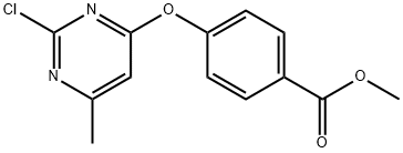 methyl 4-[(2-chloro-6-methyl-4-pyrimidinyl)oxy]benzoate 结构式