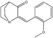 2-(2-methoxybenzylidene)quinuclidin-3-one 结构式