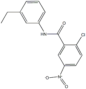 2-chloro-N-(3-ethylphenyl)-5-nitrobenzamide 结构式