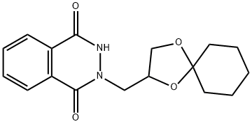 2-(1,4-dioxaspiro[4.5]dec-2-ylmethyl)-2,3-dihydrophthalazine-1,4-dione 结构式