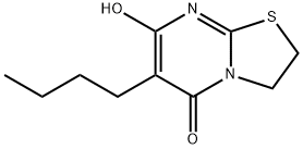 6-butyl-7-hydroxy-2,3-dihydro-5H-[1,3]thiazolo[3,2-a]pyrimidin-5-one 结构式