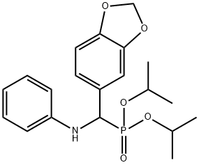 diisopropyl anilino(1,3-benzodioxol-5-yl)methylphosphonate 结构式