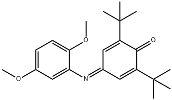 2,6-ditert-butyl-4-[(2,5-dimethoxyphenyl)imino]-2,5-cyclohexadien-1-one 结构式