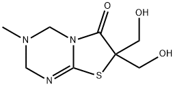 7,7-bis(hydroxymethyl)-3-methyl-3,4-dihydro-2H-[1,3]thiazolo[3,2-a][1,3,5]triazin-6(7H)-one 结构式