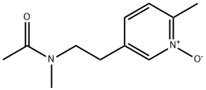N-methyl-N-[2-(6-methyl-1-oxidopyridin-3-yl)ethyl]acetamide 结构式