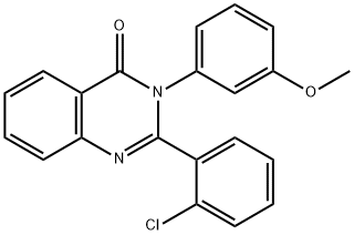 2-(2-chlorophenyl)-3-(3-methoxyphenyl)-4(3H)-quinazolinone 结构式