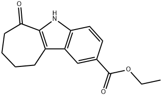 ethyl 6-oxo-5,6,7,8,9,10-hexahydrocyclohepta[b]indole-2-carboxylate 结构式