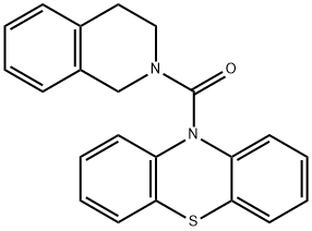 10-(3,4-dihydro-2(1H)-isoquinolinylcarbonyl)-10H-phenothiazine 结构式