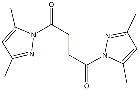 1-[4-(3,5-dimethyl-1H-pyrazol-1-yl)-4-oxobutanoyl]-3,5-dimethyl-1H-pyrazole 结构式