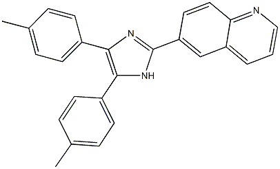 6-[4,5-bis(4-methylphenyl)-1H-imidazol-2-yl]quinoline 结构式