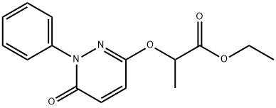 ethyl 2-[(6-oxo-1-phenyl-1,6-dihydro-3-pyridazinyl)oxy]propanoate 结构式