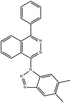 1-(5,6-dimethyl-1H-1,2,3-benzotriazol-1-yl)-4-phenylphthalazine 结构式