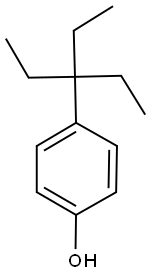 4-(1,1-diethylpropyl)phenol 结构式