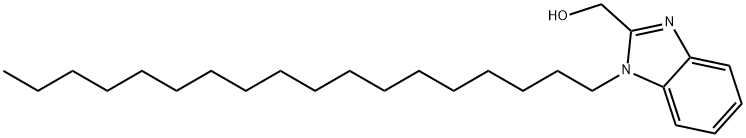 (1-octadecyl-1H-benzimidazol-2-yl)methanol 结构式