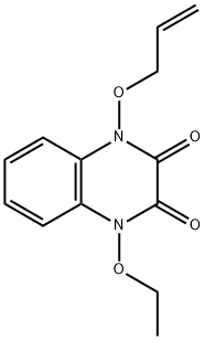 1-(allyloxy)-4-ethoxy-1,4-dihydroquinoxaline-2,3-dione 结构式