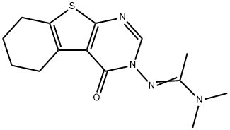 N,N-dimethyl-N'-(4-oxo-5,6,7,8-tetrahydro[1]benzothieno[2,3-d]pyrimidin-3(4H)-yl)ethanimidamide 结构式