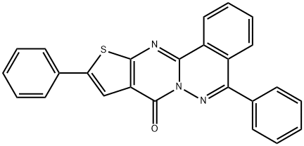 5,10-diphenyl-8H-thieno[2',3':4,5]pyrimido[2,1-a]phthalazin-8-one 结构式