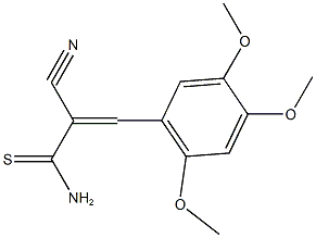 2-cyano-3-(2,4,5-trimethoxyphenyl)-2-propenethioamide 结构式