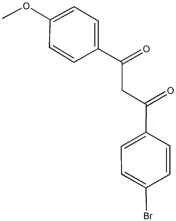 1-(4-BROMOPHENYL)-3-(4-METHOXYPHENYL)PROPANE-1,3-DIONE 结构式