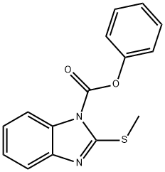 phenyl 2-(methylsulfanyl)-1H-benzimidazole-1-carboxylate 结构式