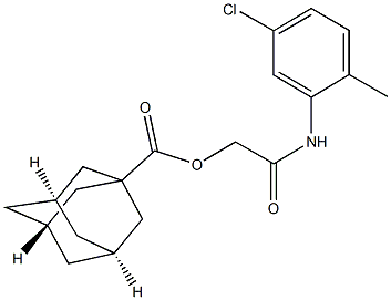 2-(5-chloro-2-methylanilino)-2-oxoethyl 1-adamantanecarboxylate 结构式