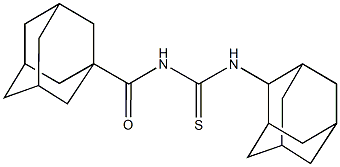 N-(2-adamantyl)-N'-(1-adamantylcarbonyl)thiourea 结构式