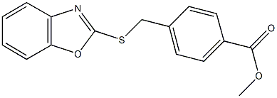 methyl 4-[(1,3-benzoxazol-2-ylsulfanyl)methyl]benzoate 结构式