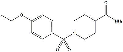 1-[(4-ethoxyphenyl)sulfonyl]-4-piperidinecarboxamide 结构式