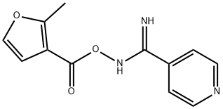 N'-{[(2-methylfuran-3-yl)carbonyl]oxy}pyridine-4-carboximidamide 结构式