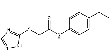 N-(4-isopropylphenyl)-2-(4H-1,2,4-triazol-3-ylsulfanyl)acetamide 结构式