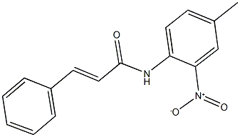 N-{2-nitro-4-methylphenyl}-3-phenylacrylamide 结构式