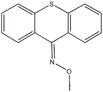 9H-thioxanthen-9-one O-methyloxime 结构式