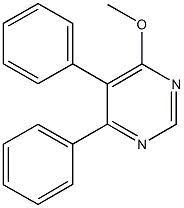 5,6-diphenyl-4-pyrimidinyl methyl ether 结构式