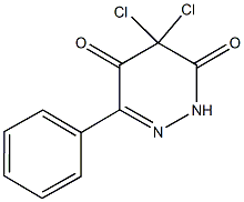 4,4-dichloro-6-phenyl-3,5(2H,4H)-pyridazinedione 结构式