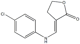 3-[(4-chloroanilino)methylene]dihydro-2(3H)-furanone 结构式