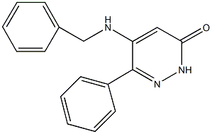 5-(benzylamino)-6-phenyl-3(2H)-pyridazinone 结构式