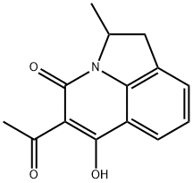 5-acetyl-6-hydroxy-2-methyl-1,2-dihydro-4H-pyrrolo[3,2,1-ij]quinolin-4-one 结构式